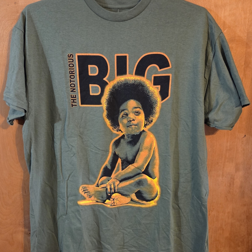 🐰🐣🆕️Notorious BIG Tee - Army Green